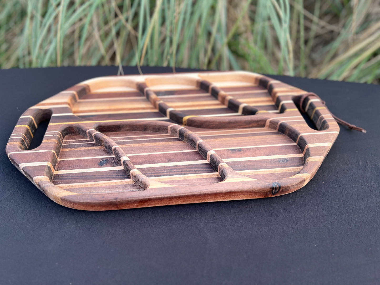 Exquisite serving tray with inserts