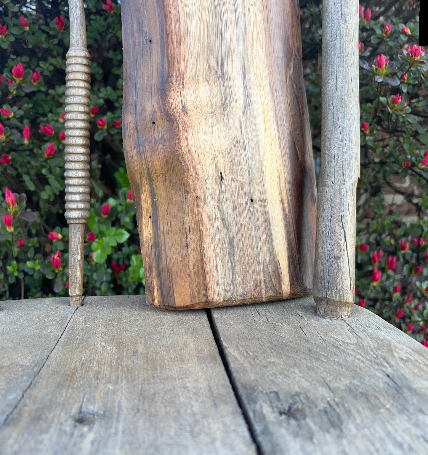 Rustic Wood Slab Tea Light Candle Holder